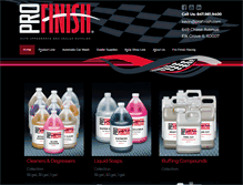 Tablet Screenshot of profinish.com